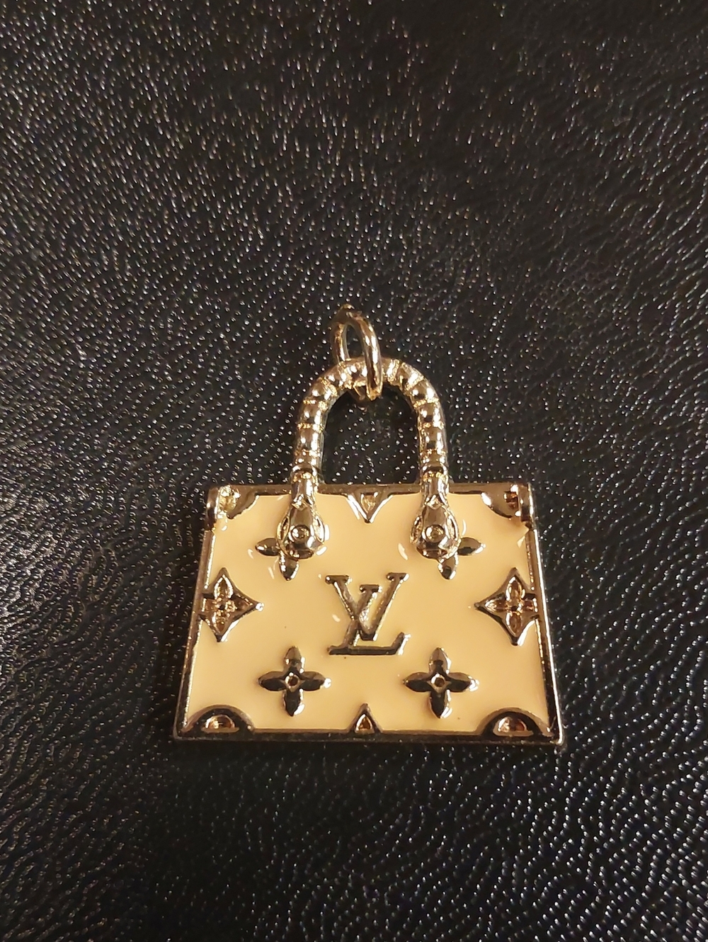 LV Orange Cream and Gold Mini Bag Charm Pendant. 1/$17 or 2/$25 Charms